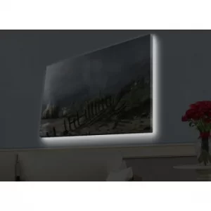 Image of 4570HDACT-011 Multicolor Decorative LED Lighted Canvas Painting