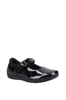 Image of Hush Puppies Marcie Patent Junior Leather Shoes