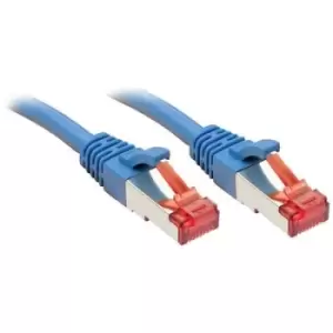 image of LINDY 47715 RJ45 Network cable, patch cable CAT 6 S/FTP 0.30 m Blue