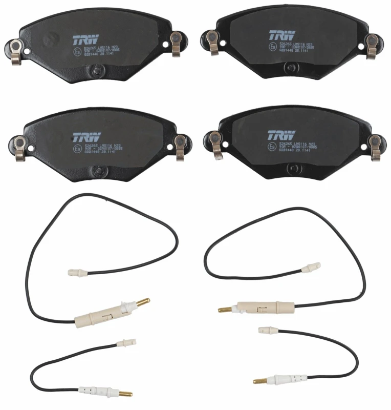 Image of TRW GDB1448 Brake pad set incl. wear warning contact Brake Pad Set,disc brake (402)