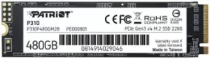 Image of Patriot P310 480GB M.2-2280 PCIe 3.0 x4 NVMe Ssd