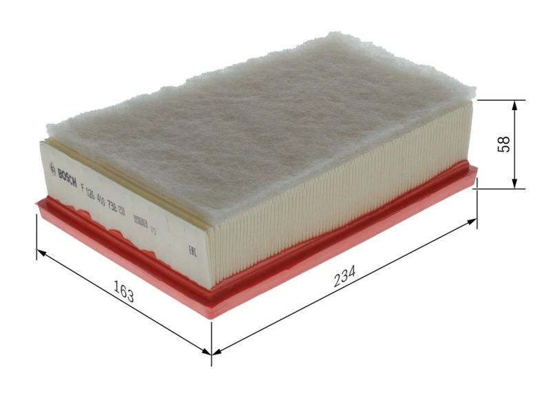 Image of Air filter Bosch F 026 400 738