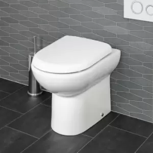 Image of Affine - Ceramica Saturn Soft Close White Toilet Seat - White