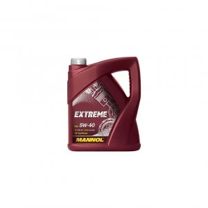 image of 5L MANNOL Fully Synthetic Engine Oil EXTREME 5W-40 SN/CH-4 ACEA A3/B4 VW 502/505