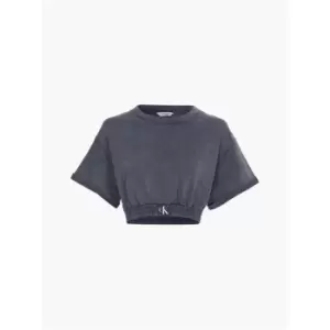 Image of Calvin Klein CROP TOP - Black