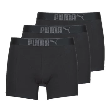 Image of Puma SUEDED COTTON X3 mens Boxer shorts in Black - Sizes S,M,XL