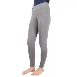 image of Hy Sport Active Womens/Ladies Horse Riding Tights (M) (Pencil Point Grey)