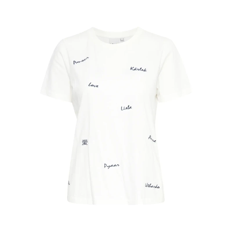 Image of Ichi Womens T-Shirt Ichi Ihcamino SS22 Blanc Female S