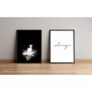 Image of 2PYSCT-012 Multicolor Decorative Framed MDF Painting (2 Pieces)