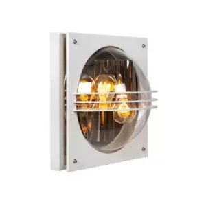 image of Privas Classic Wall Light Outdoor - 2xE27 - IP44 - White