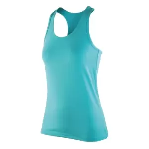 image of Spiro Womens/Ladies Impact Softex Sleeveless Fitness Vest Top (L) (Peppermint)