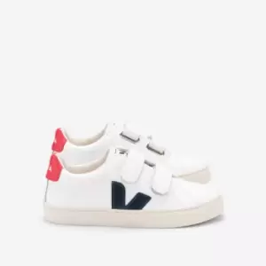 Image of Kids Esplar Leather Trainers with Touch 'n Close Fastening
