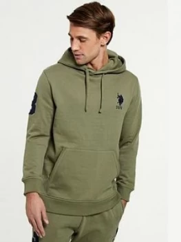 U.S. Polo Assn. Player 3 Overhead Bb Hoodie - Green, Size XL, Men