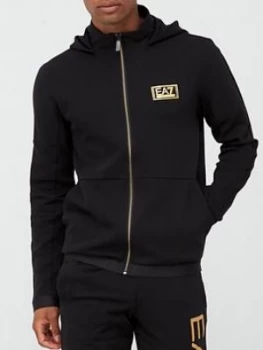 Image of Emporio Armani EA7 Zip Through Hoodie Black Size XL Men