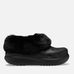 Image of Crocs Womens Furever Crush Clogs - Black - M4W5