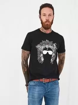 Image of Joe Browns Cooler Than Cool Tee - Black, Size XL, Men