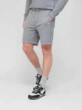 Image of BOSS Sewalk Jersey Shorts - Light Grey , Light Grey, Size L, Men