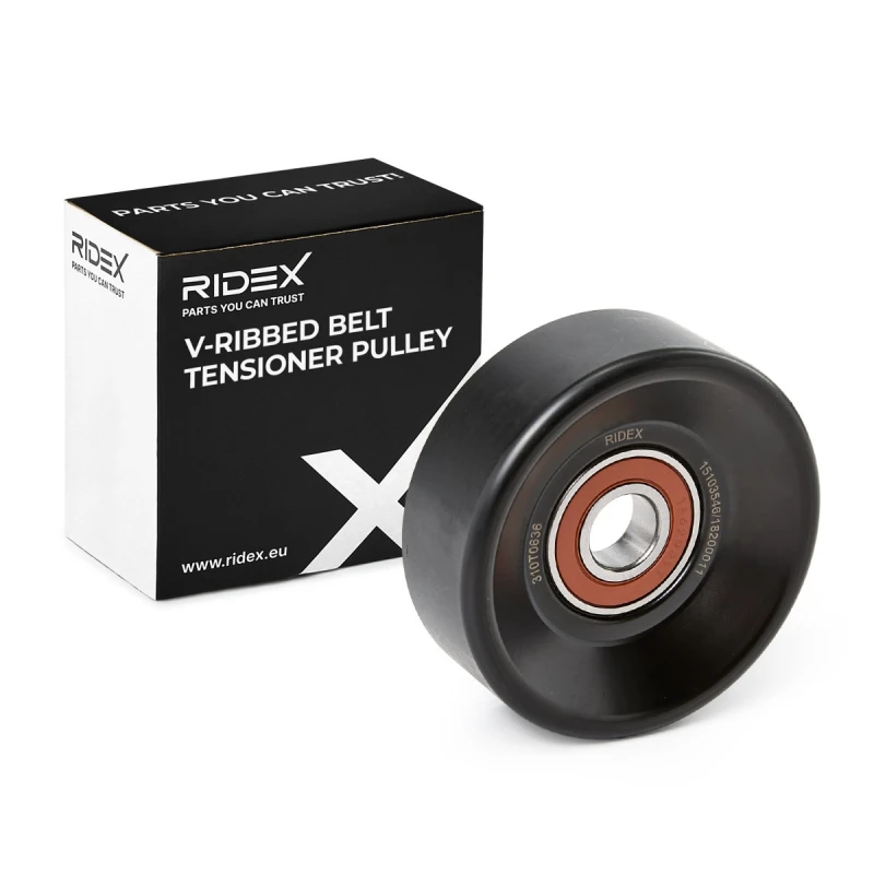 Image of RIDEX 310T0636 Tensioner Pulley Tensioner Pulley,v-ribbed belt (310)