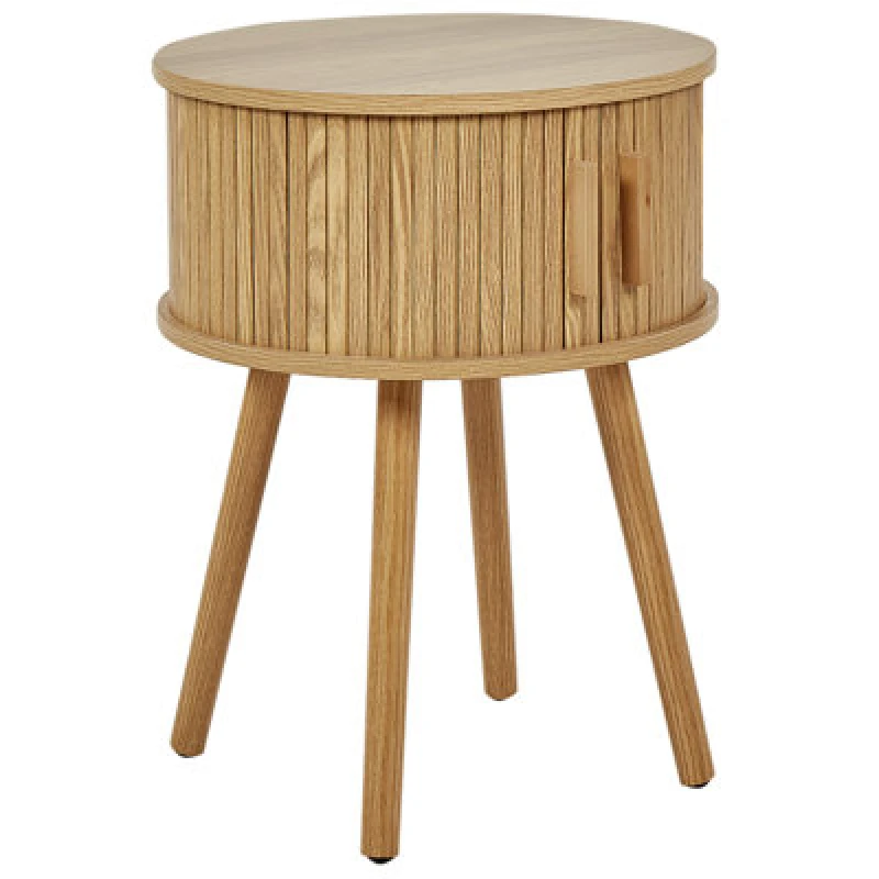 Image of Beliani Bedside Table Selah Brown