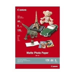 image of Original Canon MP-101 (A4) Matte Photo Paper 5 sheets