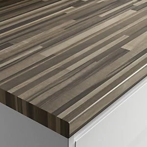 Wickes Wood Effect Laminate Worktop Zebra Block 3000 x 600 x 38mm