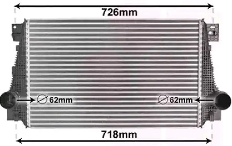 Image of VAN WEZEL 58004371 Intercooler Intercooler,charger (468)