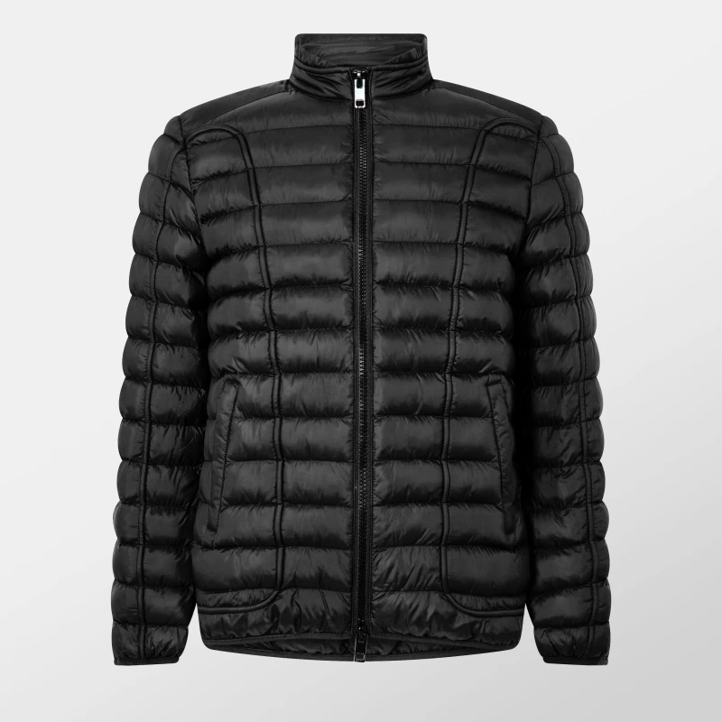 Image of Diesel Mens Hawkyl Toggle Weather-Resistant Duffle Coat Black male XS (44)