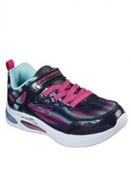 image of Skechers Girls Skech-Air Speeder Trainers - Navy