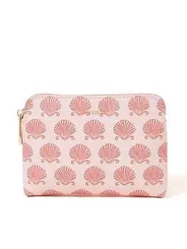 image of Accessorize Shell Print Coin Purse, Pink, Women