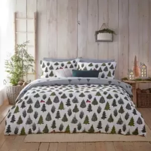 Image of Evergreen Brushed Cotton Duvet Cover Set