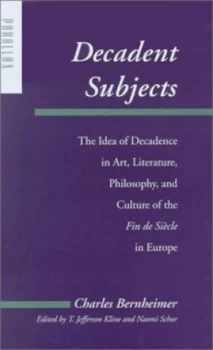 Image of Decadent Subjects by Bernheimer Hardback