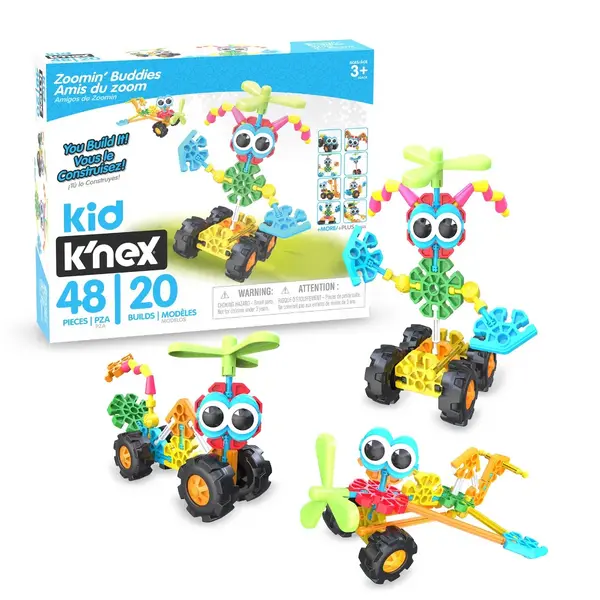 Image of Kid K'Nex Zoomin' Buddies 20 Model Building Set