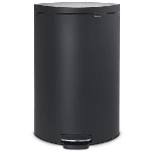 Image of Brabantia FlatBack+ Space Saving Pedal Bin 40 Litre Mineral Infinite Grey