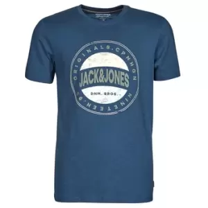 image of Jack Jones JORCHRISTENSEN mens T shirt in Blue - Sizes S,XS