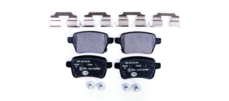 Image of HELLA Brake pad set HELLA 8DB 355 024-651