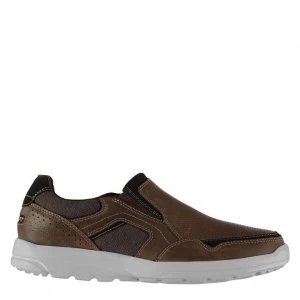 Image of Rockport Welker Casual Slip On Mens Shoes - Dk Brn W/Can
