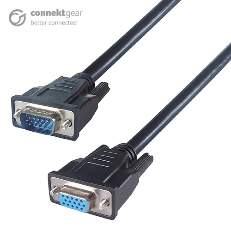 Image of connektgear 10m VGA Monitor Extension Cable - Male to Female - Fully W