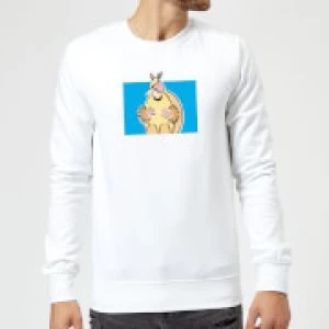 Image of Friends Happy Holidays Christmas Sweatshirt - White - L