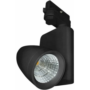 image of Track Light 12W Ares 4000K Cool White 30° Black 955lm Modern Heads - Phoebe Led