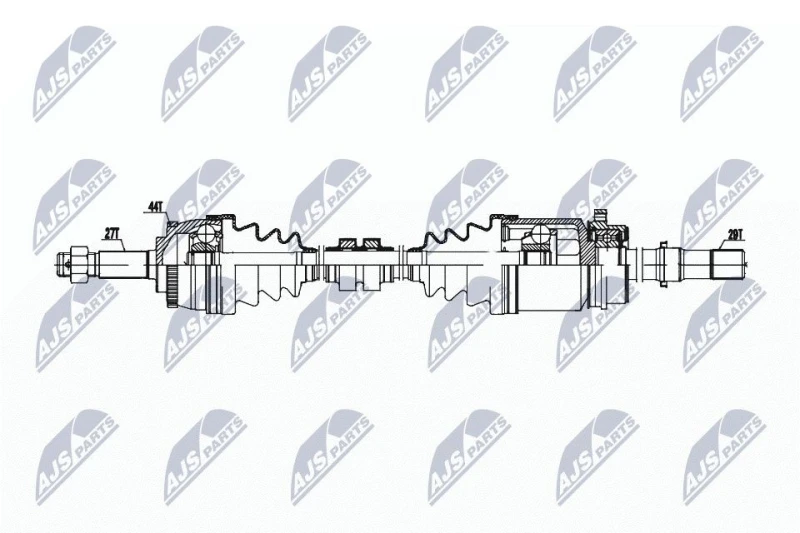 Image of NTY NPW-NS-157 Drive shaft Manual Transmission, Front Axle Right Drive Shaft (13)