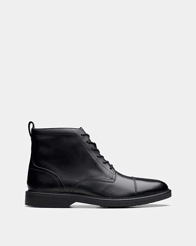 Image of Clarks Clarks Aldwin Cap Boots Black Male 10 LP51104