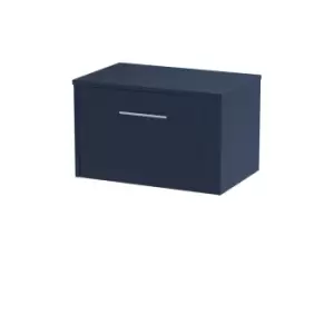 Hudson Reed Juno 600mm Wall Hung Single Drawer Vanity & Worktop - Electric Blue