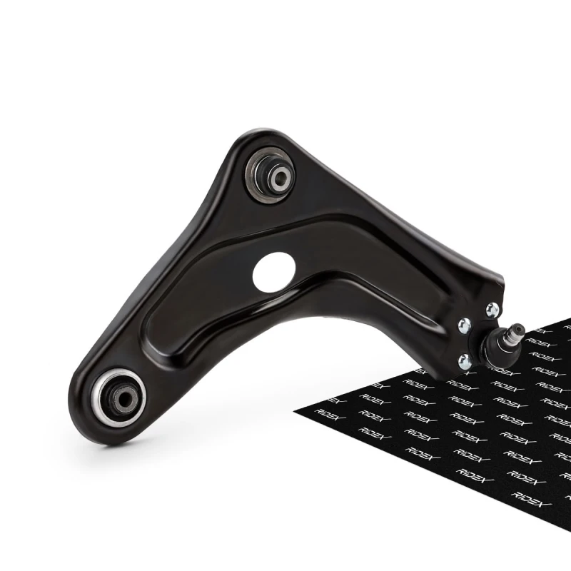 Image of RIDEX 273C2906 Suspension arm Control Arm, Sheet Steel, Front Axle Right, with ball joint, with lock nut Sheet Steel Track Control Arm (273)