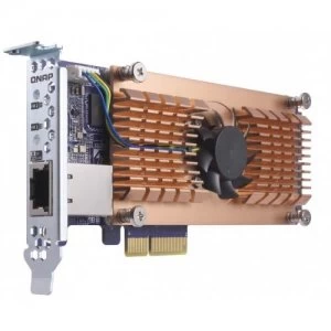 Image of QNAP QM2-2S10G1T Internal SATA interface cards/adapter
