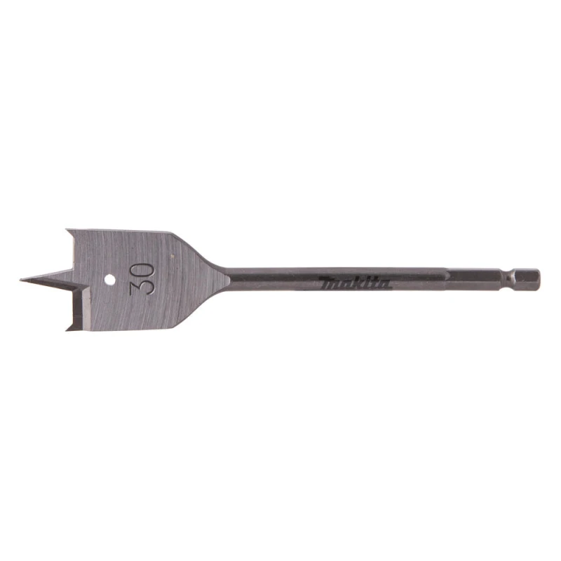 Image of Makita 1/4" Hex Shank Flat Wood Drill Bit E-17310 Diameter: 30mm