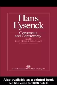 Image of Hans Eysenck: Consensus And Controversy