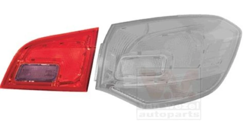 Image of VAN WEZEL 3751924 Rear light Inner Section, Right Combination Rearlight (391)