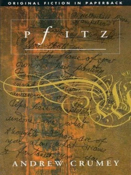 Image of Pfitz by Andrew Crumey Book