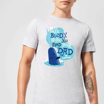 Image of Elf Bye Buddy Mens Christmas T-Shirt - Grey - XS