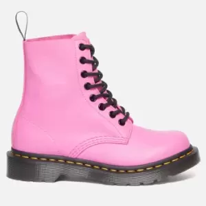 Image of Dr. Martens Womens 1460 Pascal Virginia Leather 8-Eye Boots - Thrift Pink - UK 4